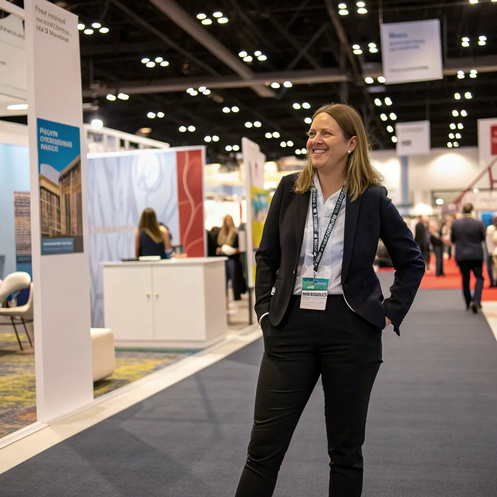 Sarah Thompson at a design convention.